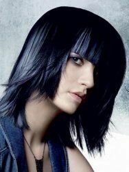 Стрижки каре с челкой