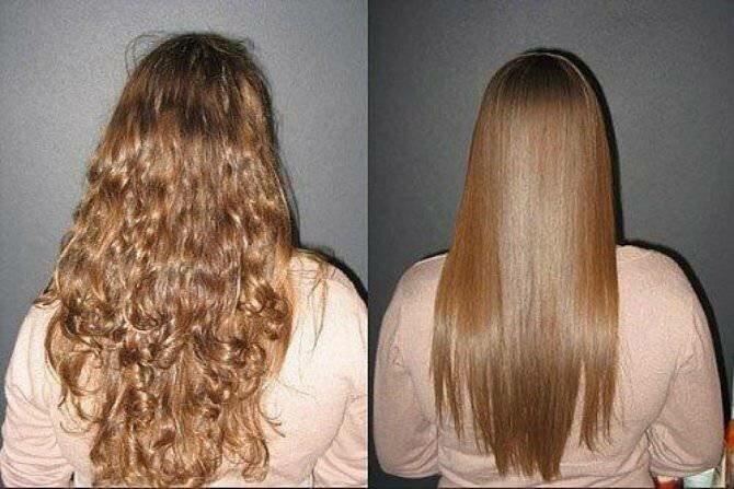 Бразильское кератиновое выпрямление волос - До и После