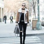 Женские дублёнки – обзор фасонов + фото модных луков